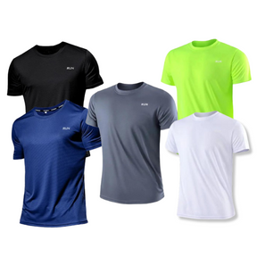 - KIT Camisa Masculina Run de treino para academia COMPRE 3 LEVE 5 Fit Nax