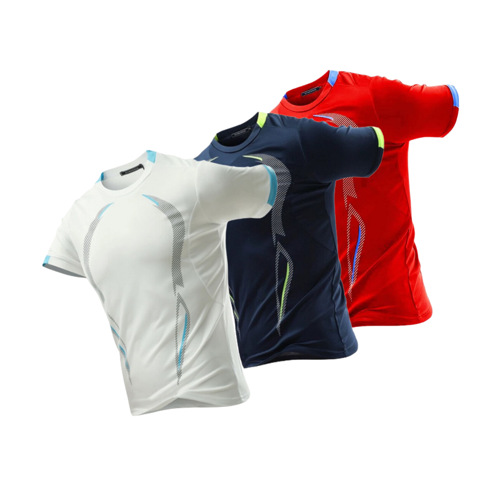 - Kit Camisa Masculina Dry-Fit  para treino fit nax - compre 2 leve 3