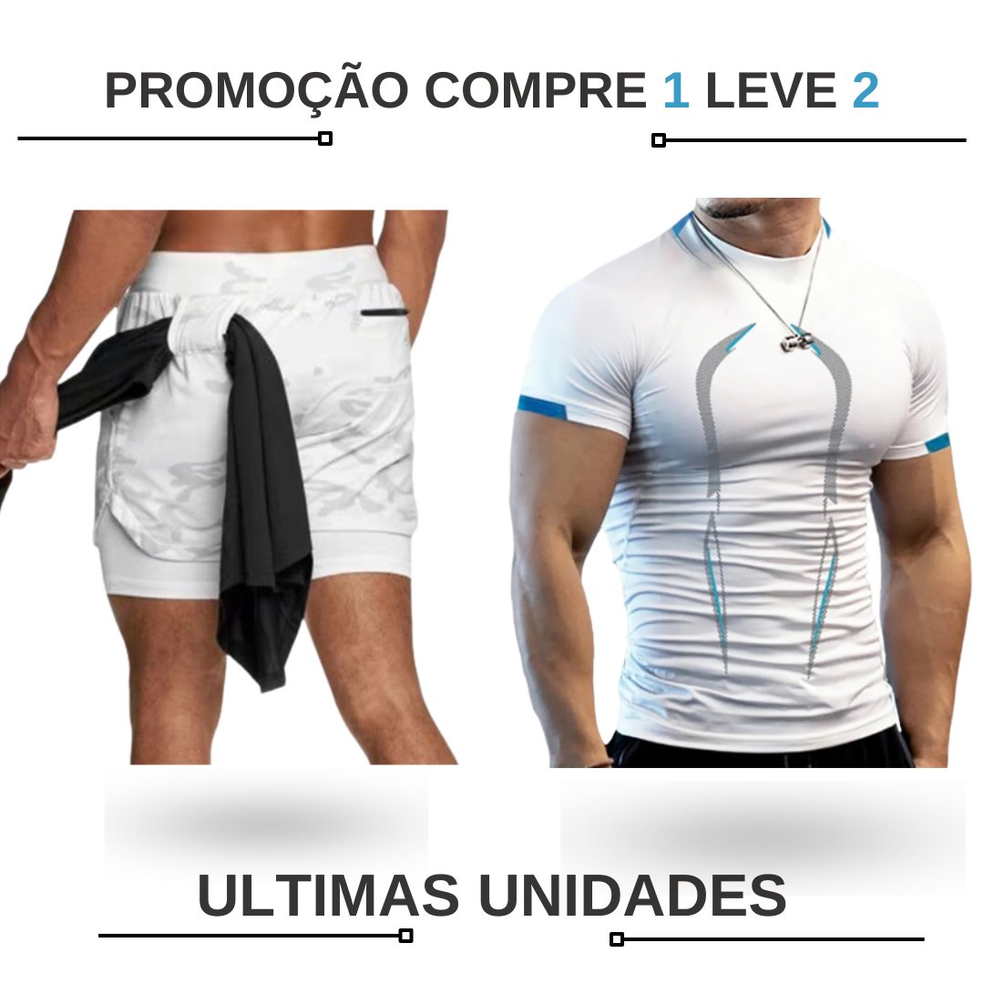 Camisa Fit Nax de Compressão Compre 1 Leve 2 Verão ORGANAX