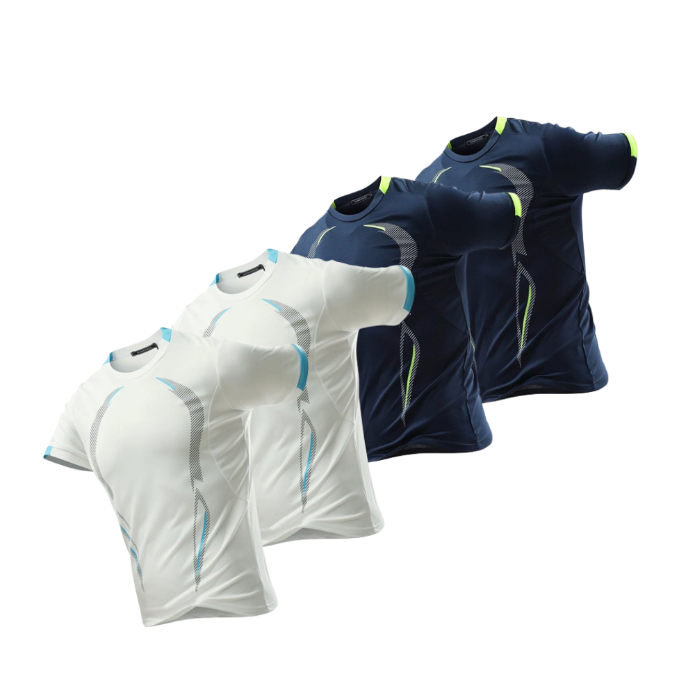 - Kit Camisa Masculina Dry-Fit  para treino fit nax - compre 2 leve 4