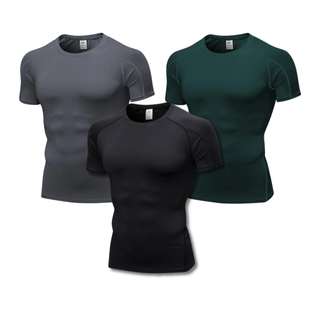 - Kit Camisa masculina de Compressão estilo militar Fit Nax