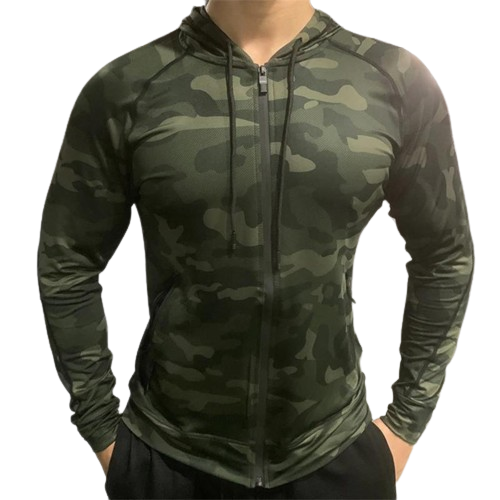 Jaqueta  Com Capuz Estilo Militar dry fit para treino Fit Nax