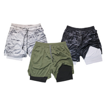 - Kit Shorts Masculino 2 em 1 de Compressão Dry Fit  para Corrida Fit nax compre 2 leve 3