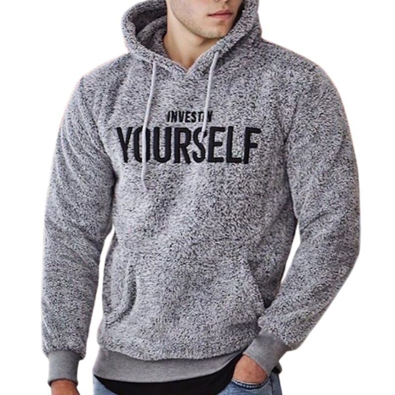 Blusa Moletom Masculino YOURSELF com capuz para academia Fit Nax