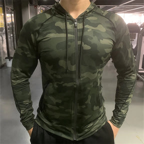 Jaqueta  Com Capuz Estilo Militar dry fit para treino Fit Nax