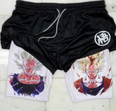 Shorts Masculino DBZ 2 em 1 de Compressão para academia