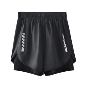 Shorts Masculino 2 em 1 com camada de Compressão Quick Dry para academia Fit Nax