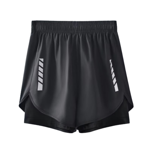 Shorts Masculino 2 em 1 com camada de Compressão Quick Dry para academia Fit Nax