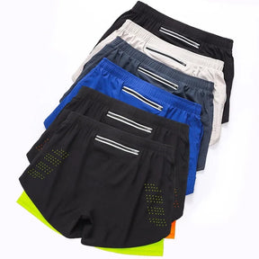 Shorts Masculino 2 em 1 com camada de Compressão para academia Fit Nax