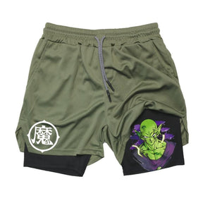 Shorts Masculino DBZ 2 em 1 de Compressão para academia