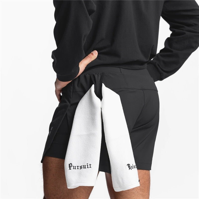 Shorts Masculino VASRV 2 em 1 para academia Fit Nax