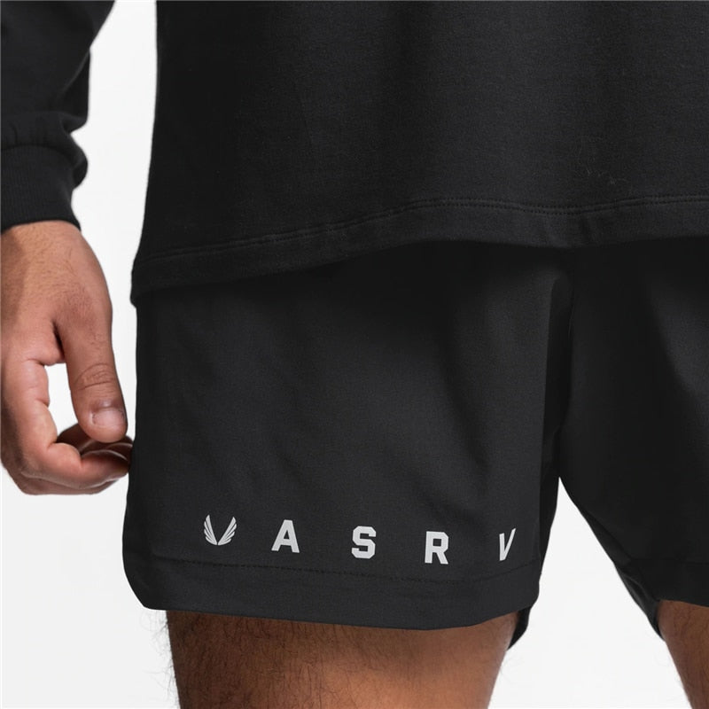 Shorts Masculino VASRV 2 em 1 para academia Fit Nax