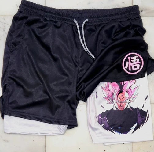 Shorts Personalizado em Dry Fit GOKU Dragon Ball