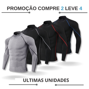 - kit Camisa de Compressão masculina manga longa fit nax Compre 2 Leve 4