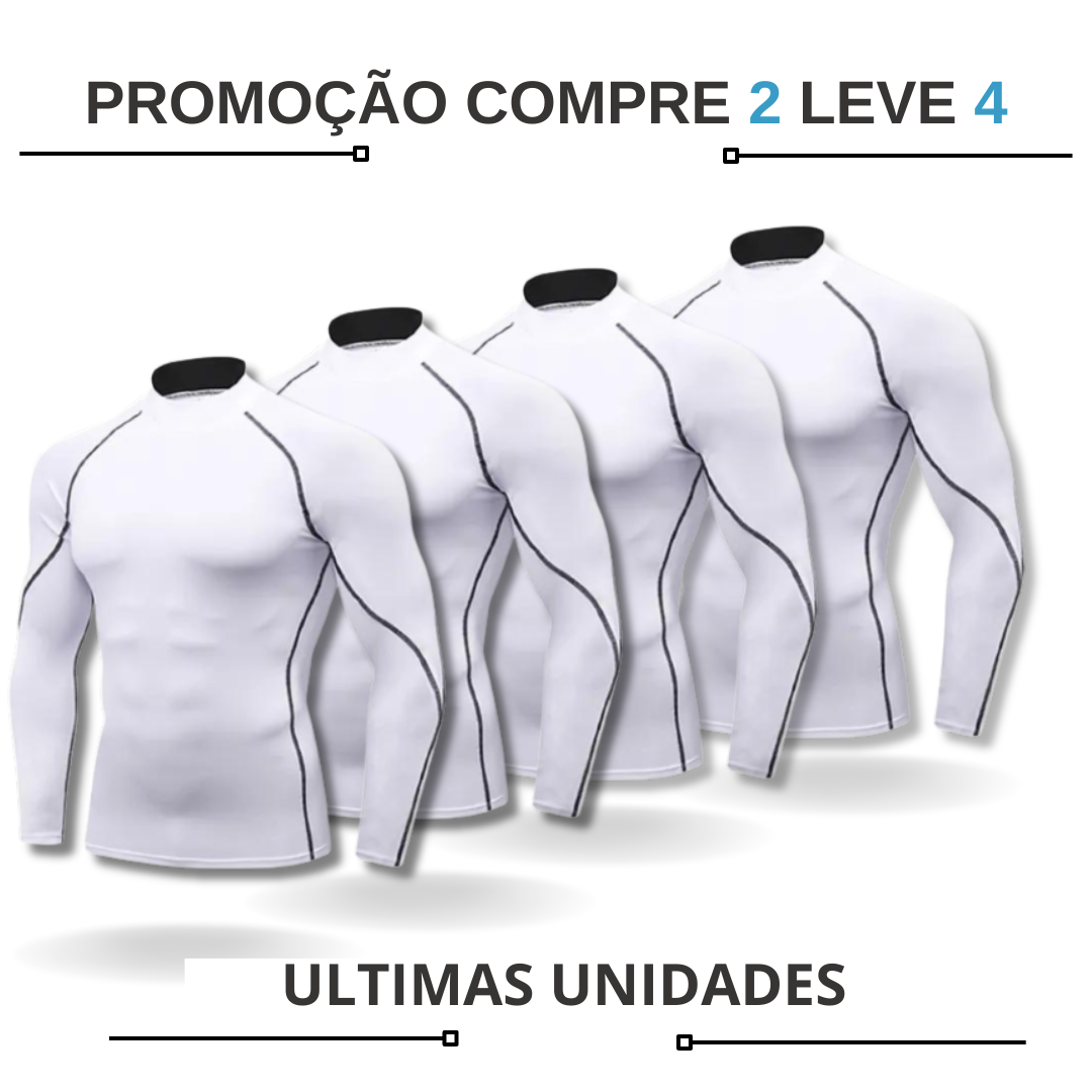 - kit Camisa de Compressão masculina manga longa fit nax Compre 2 Leve 4