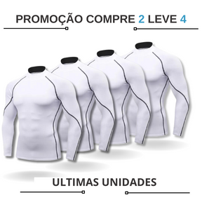 - kit Camisa de Compressão masculina manga longa fit nax Compre 2 Leve 4