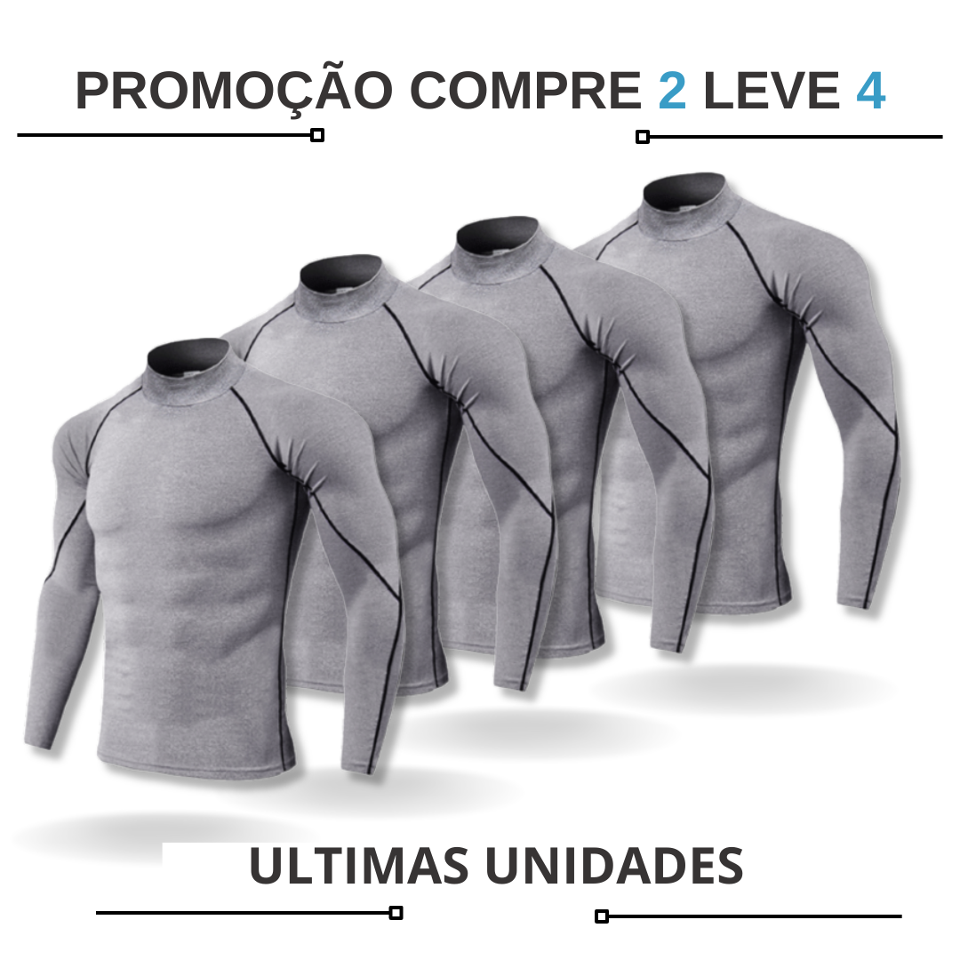 - kit Camisa de Compressão masculina manga longa fit nax Compre 2 Leve 4