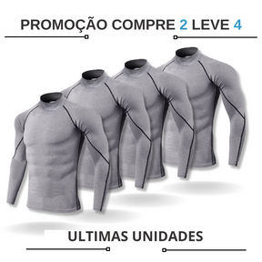 - kit Camisa de Compressão masculina manga longa fit nax Compre 2 Leve 4