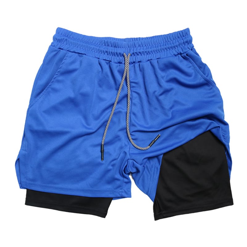 Shorts Masculino 2 em 1 de Compressão Dry Fit para Treino Fit Nax