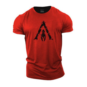 Camisa Masculina esparta de treino Dry fit para academia esparta com  estampa 3d