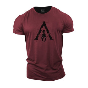 Camisa Masculina esparta de treino Dry fit para academia esparta com  estampa 3d