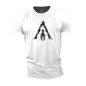 Camisa Masculina esparta de treino Dry fit para academia esparta com  estampa 3d