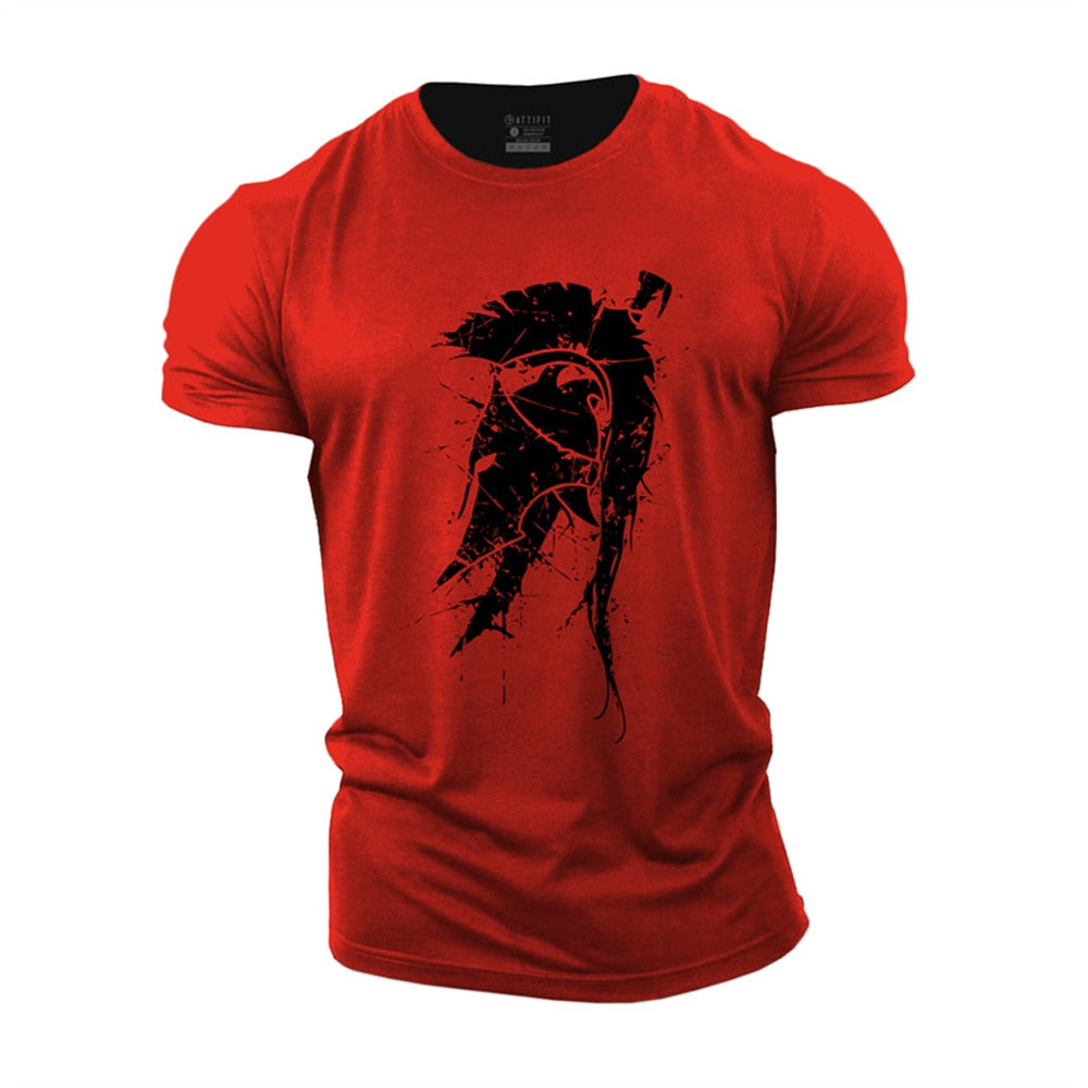 Camisa Masculina esparta de treino Dry fit para academia esparta com  estampa 3d