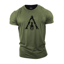 Camisa Masculina esparta de treino Dry fit para academia esparta com  estampa 3d