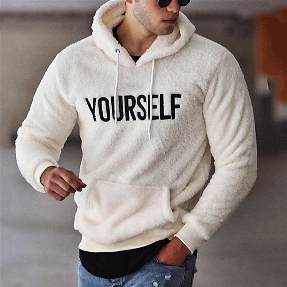 Blusa Moletom Masculino YOURSELF com capuz para academia Fit Nax