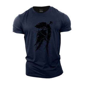 Camisa Masculina esparta de treino Dry fit para academia esparta com  estampa 3d