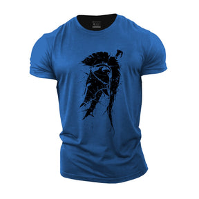 Camisa Masculina esparta de treino Dry fit para academia esparta com  estampa 3d