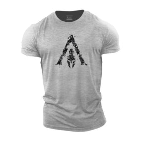 Camisa Masculina esparta de treino Dry fit para academia esparta com  estampa 3d